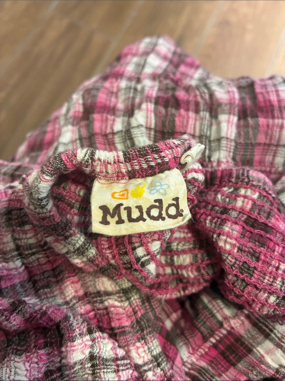 Pink Plaid Mudd Babydoll Halter Top - Picture 4 of 7